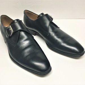 Gravati mens, black, single-strap monk, size 10.